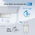 Waterdrop 35-Cup Slim Water Filter Dispenser, Large Capacity, 200-Gallon Long-Life, BPA Free, Black (with 1 Filter)