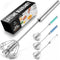 Zulay Kitchen Egg Beater Whisk, Push Whisk for Cooking, Hand Mixer Manual, Mini Whisk for Baking