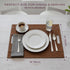 2-in-1 18 14 FREEFORM PLACEsMAT Faux Leather Placemat & Serving Tray | Reversible Design, Lays Flat & Easy to Clean |