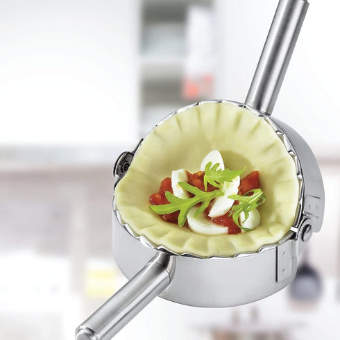Ravioli, Pierogi, Dumpling Maker, 18/8 Stainless Steel Pasta Press for Molding Fresh Stuffed Dough