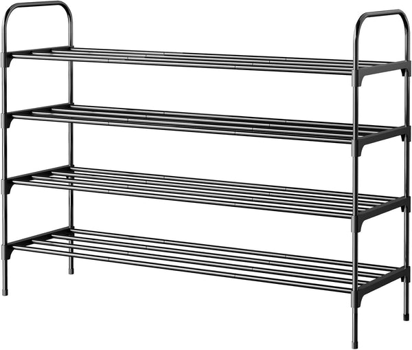 Kitsure Shoe Rack - 3-Tier Space-Saving Shoe Organizer & Shoe Shelf with