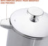 French Press Coffee Maker, 2 Cups Small Stainless Steel, Double Walled, 750ML/24OZ
