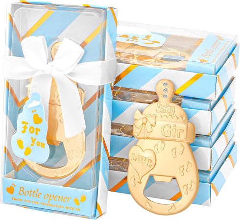 24 PCS Baby Bottle Opener Favors Baby Boy Shower Party Favors Baby