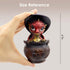 Aura Mojo Mini Dragon Figurine in Cauldron Fantasy Dragon Statue with Witch Hat Cute Desk & Bookshelf Dcor