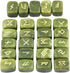 SUNYIK Natural Green Jade Rune Stones Set with Engraved Elder Futhark Alphabet, Polished Healing Crystals