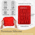 Silicone Letter Cake Mold, BPA Free, Non-Stick Chocolate Mold, Soft and Easy to Release, Red Mold for Cake Baking