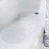 iDesign Circlz PVC Non-Slip Bath Mat, Suction for Shower, Bathtub, 27.2" x 15.4" x .3" - Clear