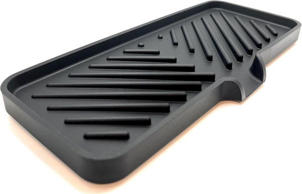 Happitasa Silicone Soap Dish Tray and Sponge Holder with Drain Chute and
