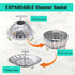 Steamer Basket Stainless Steel Veggie Steamer Insert, Adjustable Expandable for Various Size Pots (5.1" to 9")