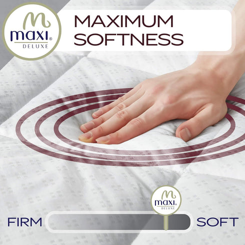 Maxi California King Mattress Pad - Luxurious Cotton Sateen Mattress Protector - Soft, Comfortable, and Breatheable