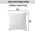 16x16 Set 2 40x40 cm, 16 16 Inch, Home Brilliant White Throw Pillow Covers of Accent Decorative Pillow Covers Nursing