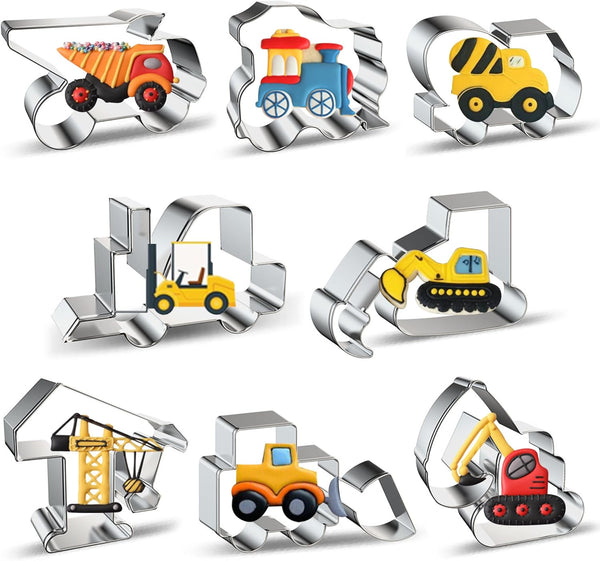 ZADE Construction Theme Bulldozer Cement Mixer Dump Truck Crane Excavator Forklift Train