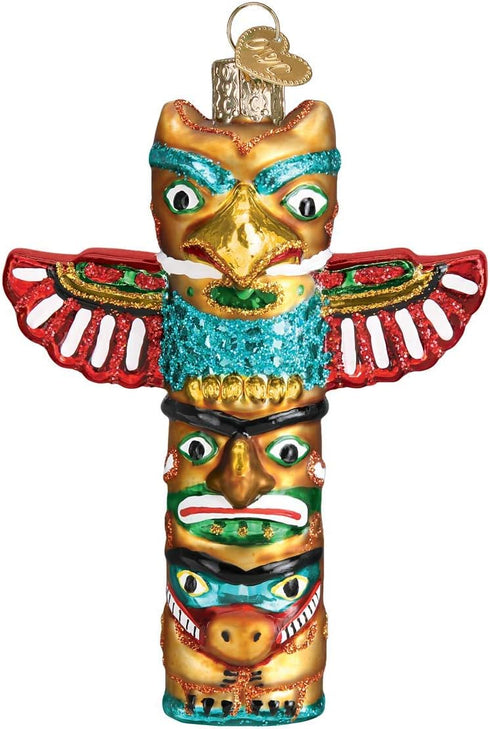 Old World Christmas Multi Totem Pole Ornament