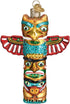 Old World Christmas Multi Totem Pole Ornament