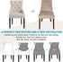 2 Pack TOPCHANCES Velvet Wingback Side Chair Cover,Stretch Banquet Chair Cover Arm Chair Protector Accent Chair Covers