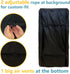 Bitubi Upright Freezers Cover, Outdoor Refrigerator Cover, Waterproof, Dustproof, Sun-Proof, 24" W x 29" D x 61" H
