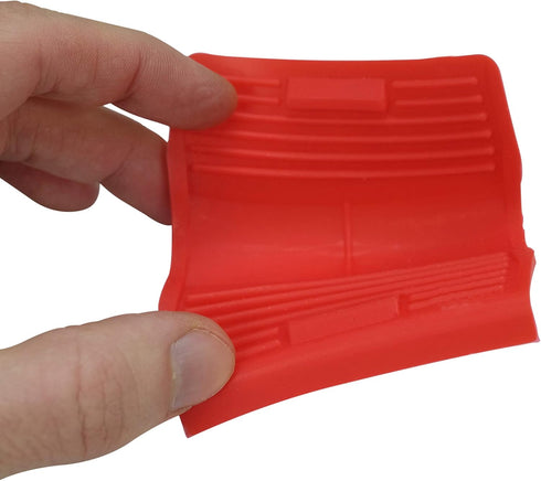 Silicone Hot Handle Holder (2-Pack) for Cast Iron Woks, Pots, Dutch Ovens, Small Skillets, Red Potholders