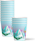 Skiing Birthday Party Supplies Set - Plates, Napkins, Cups Tableware Kit for 16