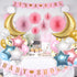 34 PCS Twinkle Little Star Baby Shower Birthday Party Decoration, Moon and Star Mylar Balloons for Gender Reveal
