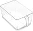 BINO Clear Storage Organizer | THE HOLDER COLLECTION | Smart Storage Bin Cabinet for Pantry Organization and Fridge