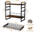 Countertop 32 12 3 3-Tier 1 Coffee Bar Station Organizer for - Pod for K Cup Holder with Drawer and Mug Holder, Tier