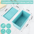 Blue 1LB Dough Capacity Sandwich Bread Loaf Pan, Non-Stick with Dough Scraper Cutter