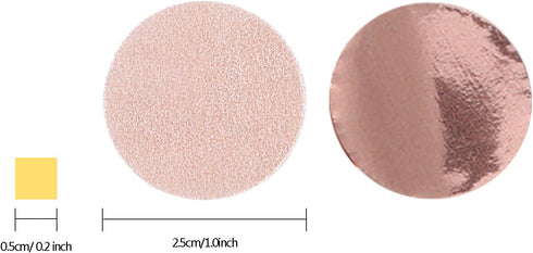 Round Tissue Paper Table Confetti Dots for Wedding Birthday Party Decoration, 1.76 oz (Rose Gold)