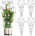 ZOUTOG Trellis for Climbing Plants Indoor 4 Pack 30 Inch,Rustproof Metal Garden