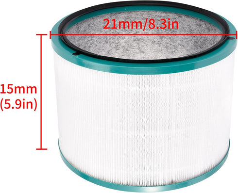 Replacement HEPA Filter Compatible with Pure Cool Link Desk Purifier DP01 DP03 HP00 HP01 HP02 HP03, Part 968125-03