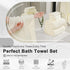 8 Set |2 Sheet,2 Towels,4 Cozy Set Piece Bath Towel Oversized Large Bath Hand Washcloths| Ultra Soft Bath Towel
