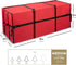 Zober Christmas Tree Storage Bag 7.5 Ft - Durable Red Bag for Artificial Disassembled Christmas Tree with Zipper