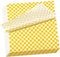 100 Sheets Checkered Dry Waxed Deli Paper Sheets, Paper Liners for Plastic Food Basket, Wrapping Bread and Sandwiches