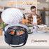 BAGSPRITE Slow Cooker Carrying Case for 6-8 Quart Crockpot, Hot Food Carrier with Lid Fastener, Hamlton Beach Tote