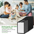 H13 True HEPA ProHEPA 9000 Replacement Filter, 4 Pack H13 Premium HEPA & 8 Activated Carbon Pre-Filters, Compatible