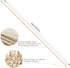 VFULIE 100PCS Reed Diffuser Sticks, 10 Inch Natural Rattan Wood Sticks for Aroma Fragrance Diffuser Refill Replacement