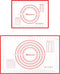 Daixers Silicone Baking Mats Set of 2,Large 24" x 16" Small 16" x