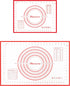Daixers Silicone Baking Mats Set of 2,Large 24" x 16" Small 16" x