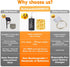 2-Pack 33FT 100LED 8 HXWEIYE Fairy Lights Battery Operated (Included) with Remote & Timer, Modes Rechargeable Twinkle