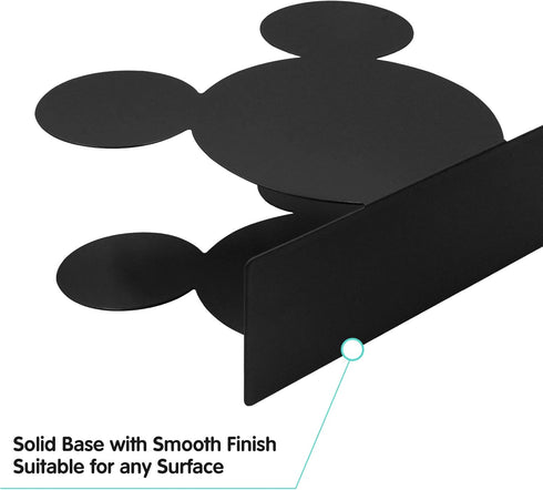 BLACK Mickey Head Premium Stainless Steel Napkin Holder Stand for Kitchen Table and Party
