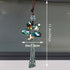 H&D HYALINE & DORA 11.4 Inch Crystal Color Flower Car Charms Pendants for Auto Rear View Mirror with Tassel