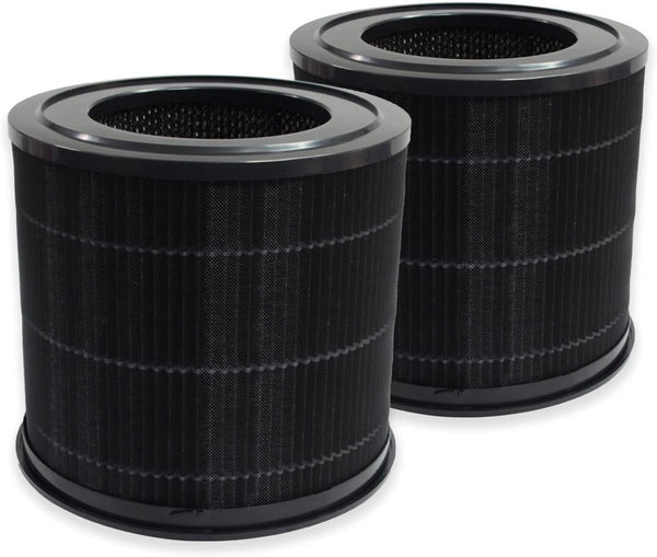 PUREBURG 2-Pack Replacement Filter for Smartmi P1 Air Purifier, H13 HEPA 4-Stage Filtration with Activated Carbon