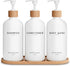 White Shampoo and Conditioner Dispenser Set by Brighter Barns - Shower Dispenser