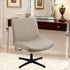 Armless Criss Cross Chair Cover Water Resistant Jacquard Vanity Chair Cover Elastic Mid Back Wide Seat Accent Chair
