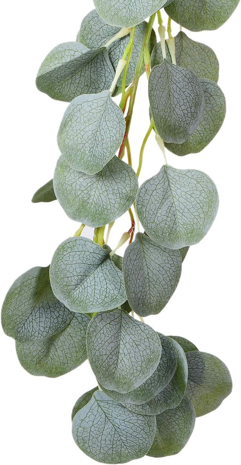DearHouse Artificial Eucalyptus Garland Faux Silk Leaves Vines Handmade for Wedding Backdrop Arch Wall Decor