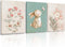 Dytila Framed Nursery Wall Art Set of 3, Pink Flower Botanical Pictures Wall