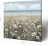 Canvas Wall Art Beach Floral Picture, Coastal Boho Farmhouse Nautical Sea Ocean Wildflowers Vintage Artwork