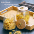 22 OZ 650ml Viovian Glass Storage Jar with Lid and Spoon FL Clear Candy Glass Canister Cute Decorative Jars for Food