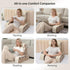 21" 60 Vekkia Reading Pillow for Sitting Up in Bed, Ergonomic Wedge Back Pillow with Multi-Density Foam for Comfortable