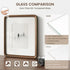 5x7 5 7 4x6 Picture Frame, USA-Sourced Natural Walnut Wood Photo Frame with Tempered Glass, Handcrafted Rounded Corner