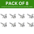 Spare Hardware Parts #131372 Pack 8 Billy Bookshelf Pins | Replacement for IKEA Part | by |